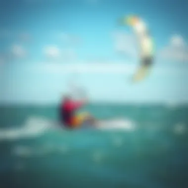 Breathtaking South Padre Island Kiteboarding Scenery Stunning view of South Padre Island kiteboarding