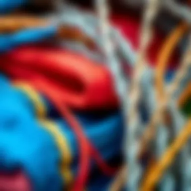 Quality Kite Materials Close-up of kite materials emphasizing texture and quality essential for durability