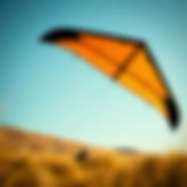 Aerodynamic Design of Pop-Up Kites Detailed view of a pop-up kite showcasing its aerodynamic design