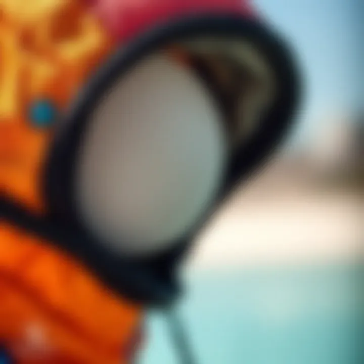 High-Performance Kitesurfing Hat Materials Close-up of high-performance kitesurfing hat materials