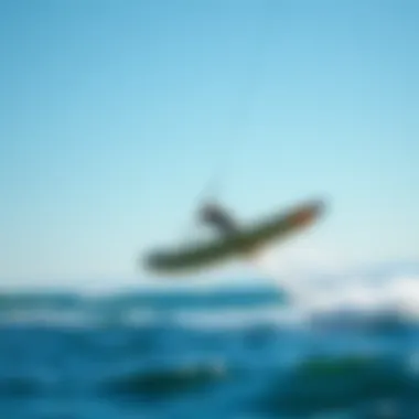 A serene coastal landscape illustrating the ideal environment for wing surfing