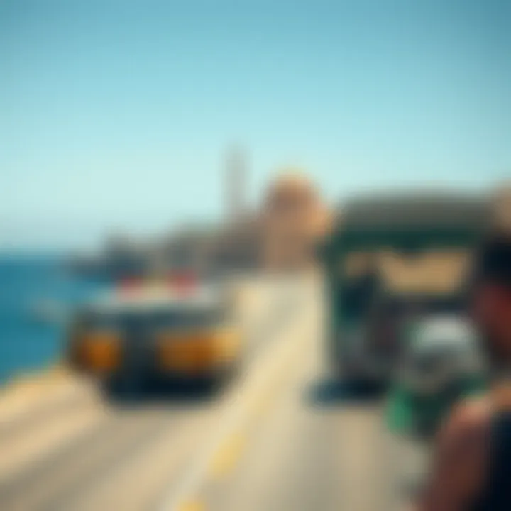 Scenic view of transport options between Cabo San Lucas and La Paz