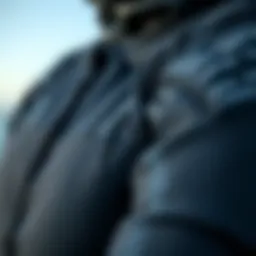 Detailed view of cold wet suit material