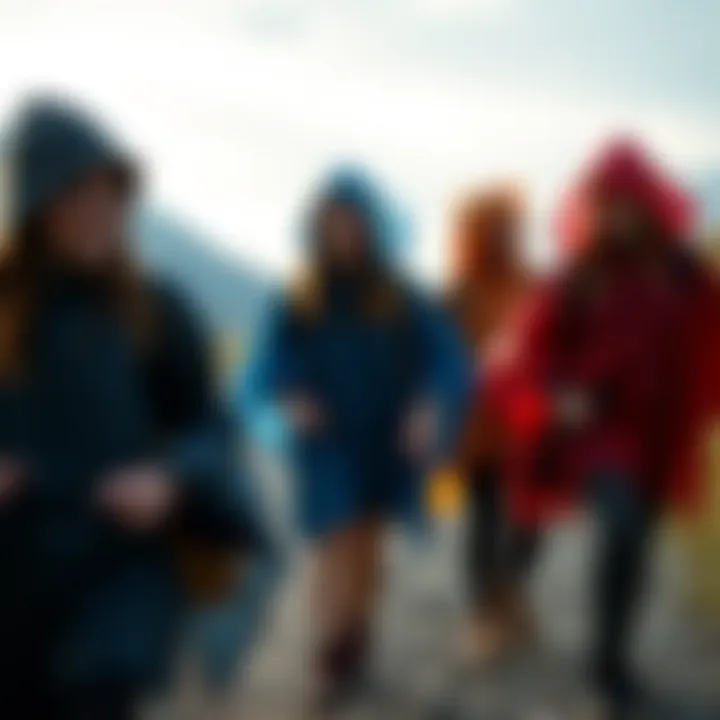 Embracing Adventure in Ponchos Women enjoying outdoor activities wearing ponchos