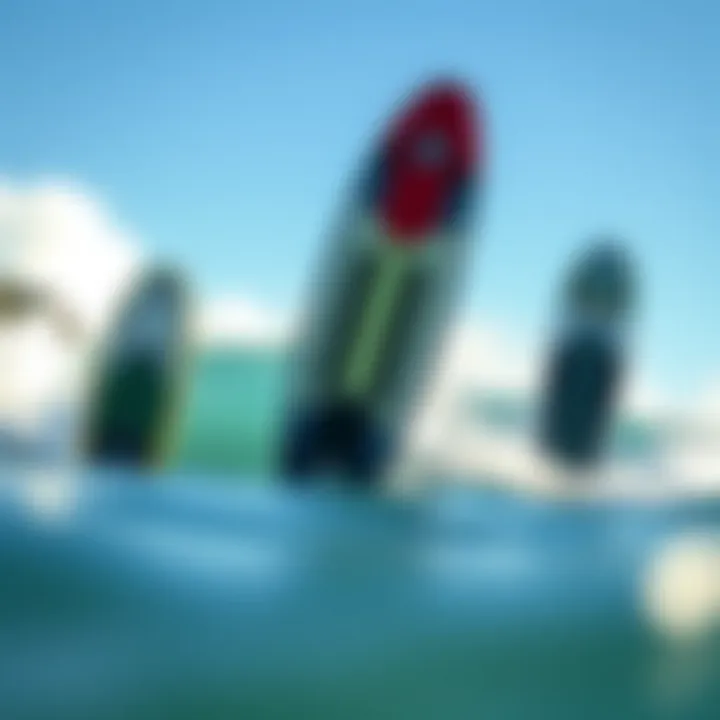 Comparison of different hydrofoil surfboard designs