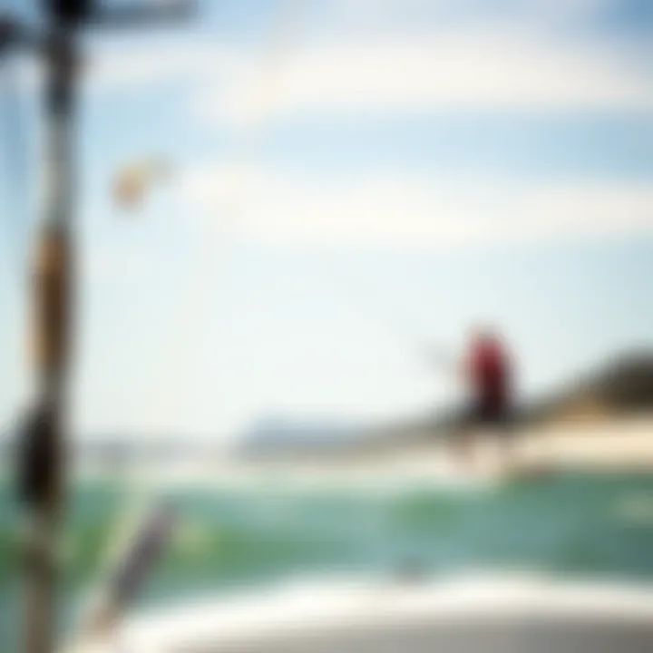 Scenic Kite Surfing Destination A scenic beach destination ideal for kite surfing adventures