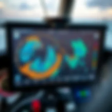 Real-Time Weather Radar Data Weather radar screen displaying real-time data