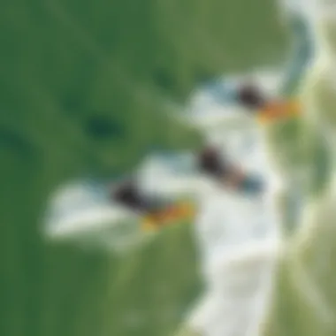 Aerial View of Kiteboarding in Seaside Heights Aerial view of Seaside Heights showcasing kiteboarders in action