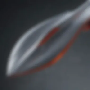 Aerodynamic Design of Slingshot Foil Wing Detailed view of a slingshot foil wing showcasing its aerodynamic design