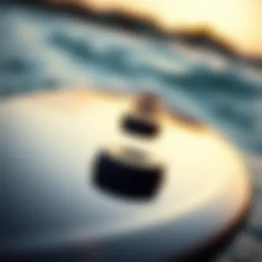 Sleek Design of Efoil Board Close-up view of an efoil board highlighting its sleek design and advanced technology