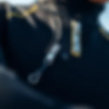 Convenient Zipper Design for Quick Removal Detail of wetsuit zippers for convenience