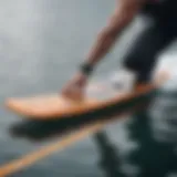 Intricate Mechanics of Hydrofoil Boards Close-up of hydrofoil board mechanics