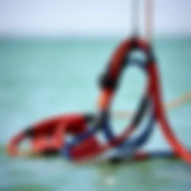 Different Types of Safety Leashes Variety of safety leashes for kitesurfing
