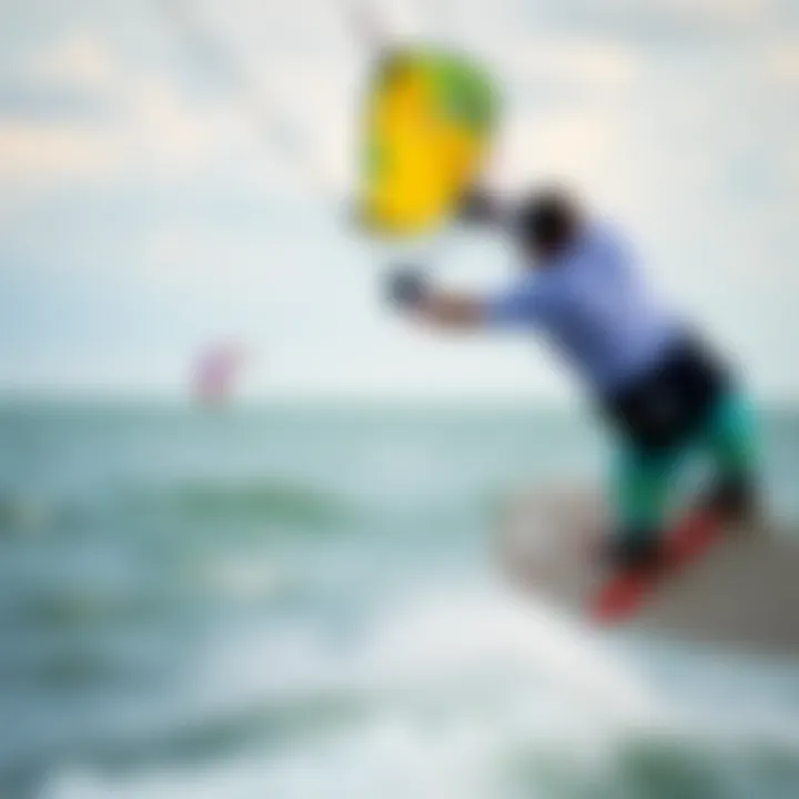 Kiteboarding conditions influenced by local weather radar data