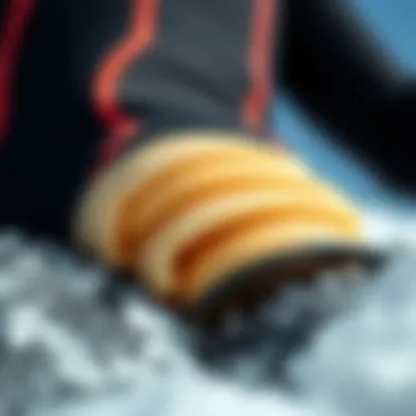 Wetsuit Material and Insulation Layers Close-up of wetsuit material showing insulation layers