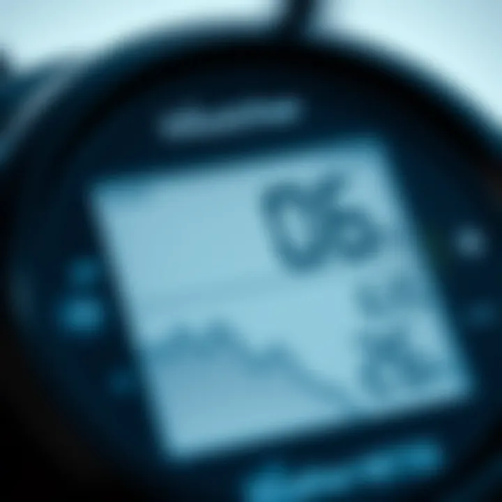 Detailed Weather Meter Data Close-up of a weather meter screen showing data