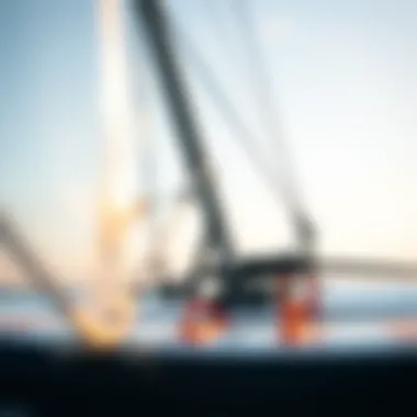 A close-up of a high-quality wing foil displaying craftsmanship