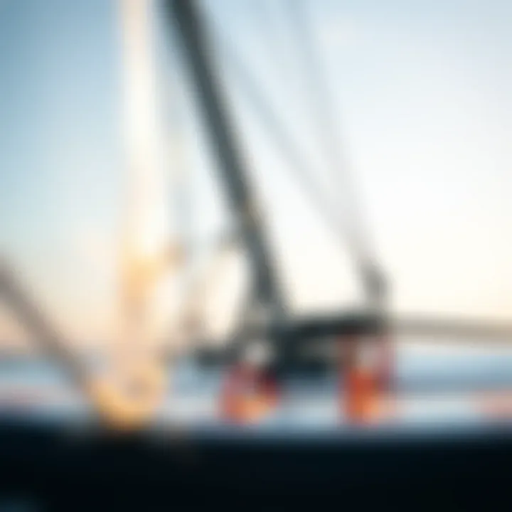 A close-up of a high-quality wing foil displaying craftsmanship