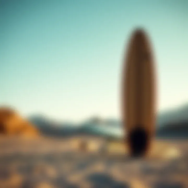 Innovative Design of the Waydoo Surfboard A sleek and modern Waydoo surfboard design showcasing its aerodynamic features