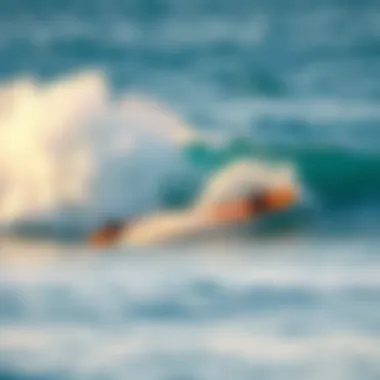 Performance of the Waydoo Surfboard in Dynamic Waters An electric surfboard in action on vibrant ocean waves