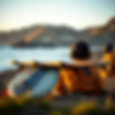 Travel Considerations for the Waydoo Surfboard A travel setup for a Waydoo surfboard, emphasizing portability and ease of transport