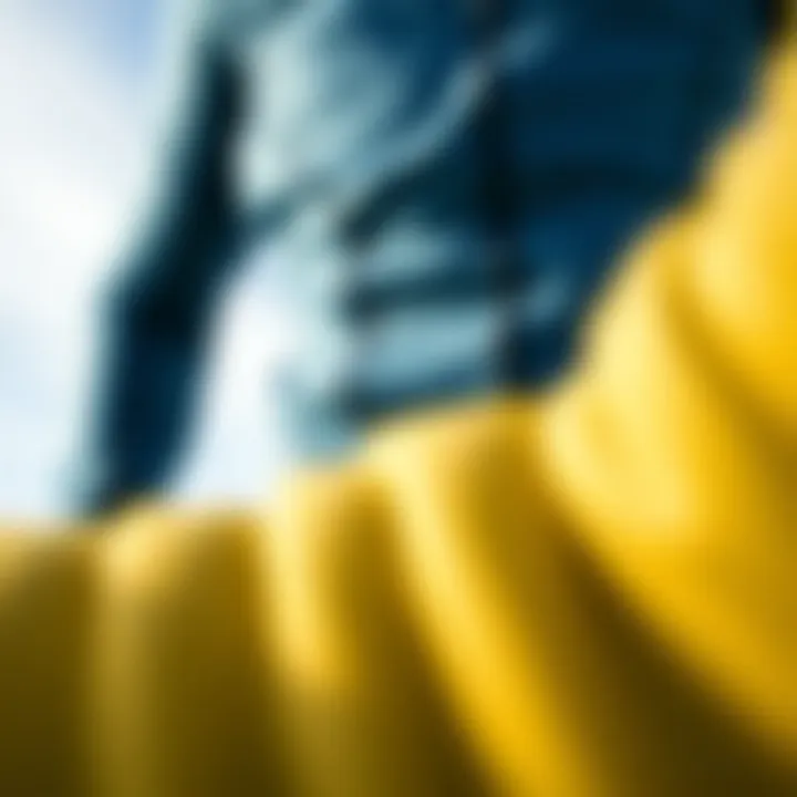 High-Performance Wetsuit Material Close-up of wetsuit material showcasing flexibility