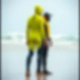 Wetsuit vs Drysuit: Key Differences Comparison of a wetsuit and drysuit on a beach setting