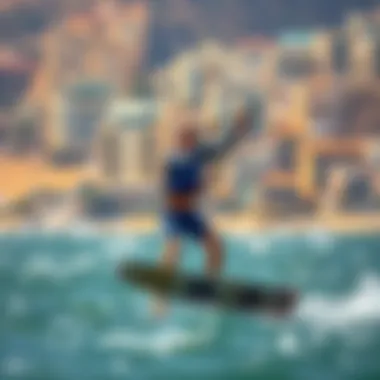 Mastering Techniques with Windsurf Wings Enthusiast demonstrating advanced techniques while maneuvering a windsurf wing