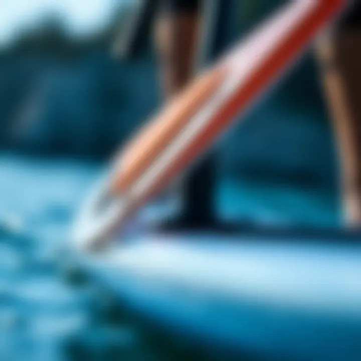 Innovative Gear: The Wingfoil SUP Equipment Close-up of wingfoil equipment showcasing its unique design