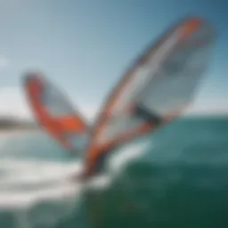 A detailed view of various kiteboarding wings showcasing their designs and features.